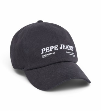 Pepe Jeans para hombre. PM040558 Gorra Peter negro (OSFA), Casual, Algodón