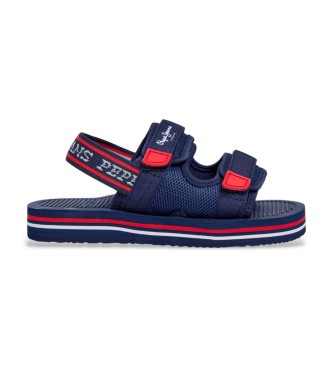 Pepe Jeans para niño. PBS700002 Sandalia Pool Evolve marino (34), Plano, Velcro, Casual, moda infantil