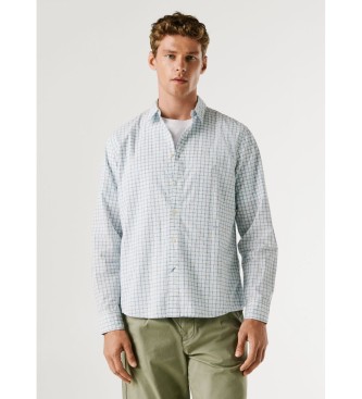 Pepe Jeans para hombre. PM3091180 Camisa Presley blanco (M), Casual, Algodón, Manga larga