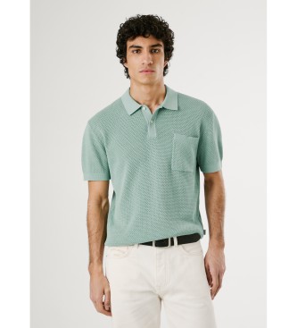 Pepe Jeans para hombre. PM702536 Polo Preston verde (L), Casual, Algodón, Manga corta