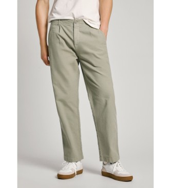 Pepe Jeansvoor mannen. PM211721 Relaxte comfort broek groen (28), Casual, Katoen, Duurzaam