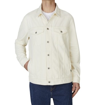 Pepe Jeans para hombre. PM402972TB7 Chaqueta Relaxed blanco (XL), Casual, Algodón