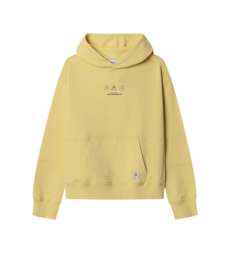 Pepe Jeans para niño. PB5800064 Sudadera Reuben amarillo (8años= 128cm), Casual, Algodón, moda infantil