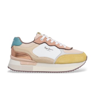 Pepe Jeans para mujer. PLS600041 Zapatillas Rusper Racer beige (40), 3 a 5cm, Cordones, Casual