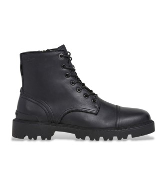 Para hombre. PMS500002 Botas Ryan Brit (40), Piel, 3 a 5cm, Cordones, Cremallera, Casual