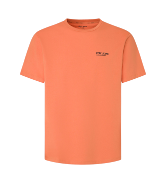Camiseta Sam naranja (M), Casual, Manga corta, Algodón Orgánico, Sostenible, Pepe Jeans outlet 2024.