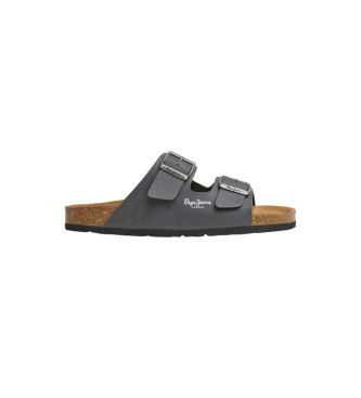 Pepe Jeans para hombre. PMS90114 Sandalias Bio Double gris (41), Plano, Ninguno, Casual