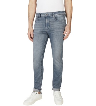 Pepe Jeans para hombre. PM207387UM3 Jeans en fit skinny Finsbury gris (34/32), Casual, Algodón, Denim