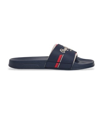 Pepe Jeans para hombre. PMS700019 Sandalias Glam marino (40), Plano, Ninguno, Beachwear