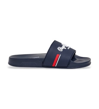Pepe Jeans para niño. PBS700001 Chanclas Slider Zone marino (35), Plano, Ninguno, Beachwear, moda infantil
