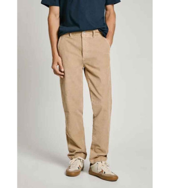 Pepe Jeans para hombre. PM211758 Pantalón chino Slim Corduroy beige (32), Casual, Algodón