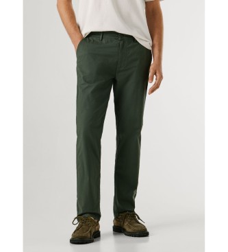 Pepe Jeans para hombre. PM2100073 Pantalón Slim Chino Poplin verde oscuro (31), Casual, Algodón