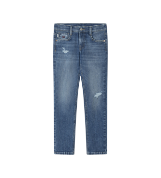 Pepe Jeans para niño. PB20000094WC Jeans Slim Fit azul (14Años= 164cm), Casual, Algodón, Denim, moda infantil