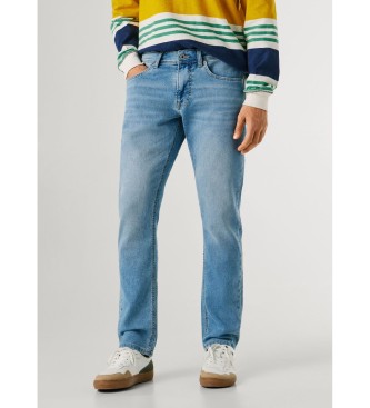 Pepe Jeans para hombre. PM20738982UG Jeans Slim Gymdigo azul (34/30), Casual, Algodón, Denim