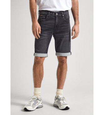 Pepe Jeans para hombre. PM801075XG7 Short Slim Gymdigo negro (31), Casual, Algodón, Denim, Sostenible