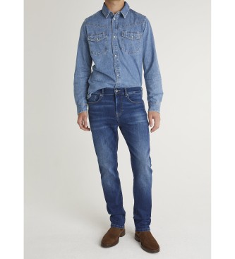 Pepe Jeans para hombre. PM20839884UA Jeans Hatch azul (36/32), Casual, Algodón, Denim