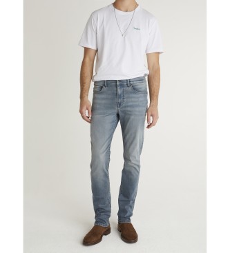 Pepe Jeans para hombre. PM2083988AD Jeans Slim Hatch azul (34/30), Casual, Algodón, Denim