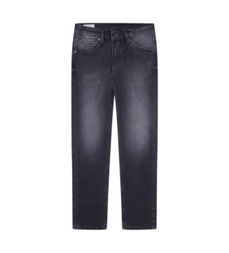 Pepe Jeans para niño. PB202136XR9 Jeans Slim negro (14años= 164cm), Casual, Algodón, Denim, moda infantil
