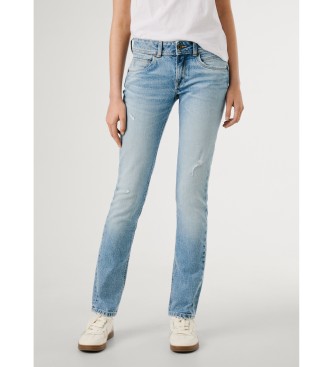 Pepe Jeans para mujer. PL2050622WB Jeans Slim Iconic Brooke azul (34/30), Casual, Algodón, Denim