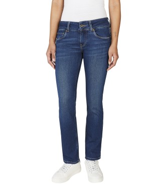 Pepe Jeans para mujer. PL204737DP6 Jeans slim Brooke azul (27/32), Casual, Algodón, Denim