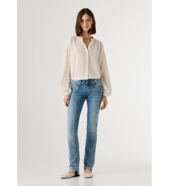 Pepe Jeans para mujer. PL2051039 Jeans Slim Venus azul (29/30), Casual, Algodón, Denim