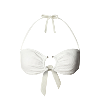 Pepe Jeans para mujer. PLB100019 Top Bikini Solid blanco (L), Beachwear, Poliéster