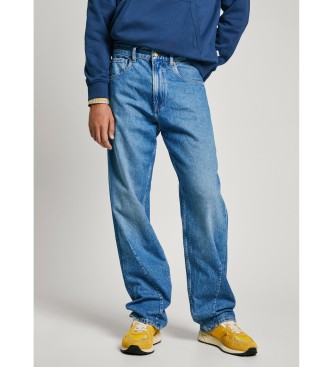 Pepe Jeans para hombre. PM208020 Jeans Straight '73 Azure azul (30/32), Casual, Algodón, Denim, Sostenible