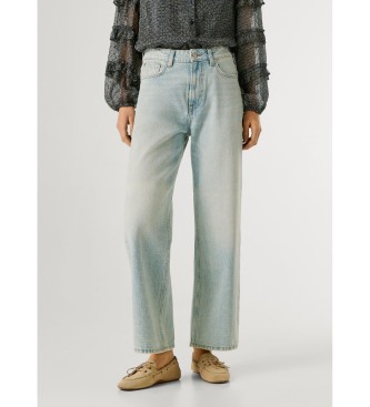 Pepe Jeans para mujer. PL20473182V1 Jeans Straight Lexa azul (28/30), Casual, Algodón, Denim