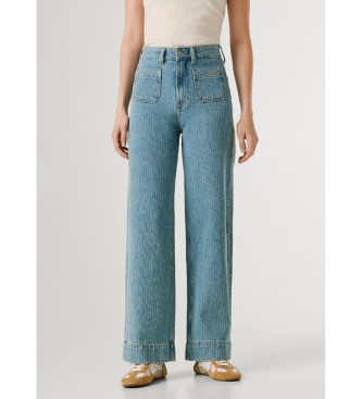 Pepe Jeans para mujer. PL20510173V4 Jeans Straight Lexa azul (27/30), Casual, Algodón, Denim