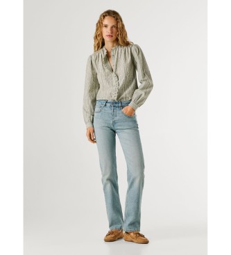 Pepe Jeans para mujer. PL2051021 Jeans Straight Arrow azul (33/30), Casual, Algodón, Denim