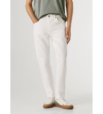 Pepe Jeans para hombre. PM20839961CA Pantalón Tapered Stanley blanco (33/30), Casual, Algodón