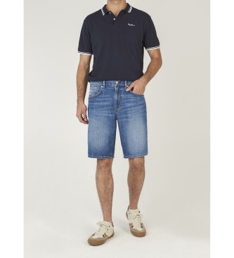 Pepe Jeans para hombre. PM8000037 Bermudas Tapered Camden azul (40), Casual, Algodón, Denim