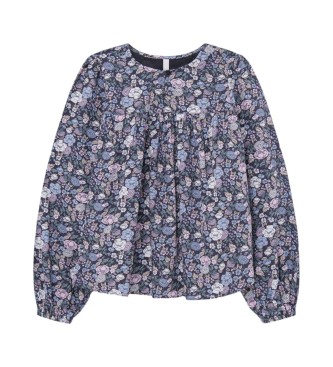 Pepe Jeans para niña. PG301688 Blusa Telma multicolor (16años= 176cm), Casual, Viscosa, Manga larga, moda infantil