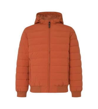 Pepe Jeans para hombre. PM403026 Plumífero Tomek naranja (M), Casual, Poliéster