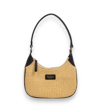 Pepe Jeans para mujer. PL0300176 Bolso Trish beige, negro (OSFA), Casual, Poliuretano