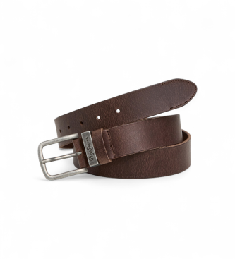 Pepe Jeansvoor mannen. PM021058 Bruine Tucker Riem (105 cm), Casual, Leer