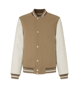 Pepe Jeansvoor mannen. PM403025 Bomberjack Tustin beige (M), Casual, Wol
