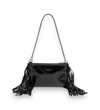 Pepe Jeans para mujer. PL0300088 Bandolera Ursula Rock negro (OSFA), Casual, Poliuretano