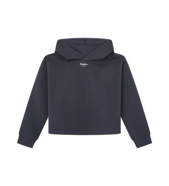 Pepe Jeans para niña. PG581330 Sudadera Victoria marino (8años= 128cm), Casual, Algodón Orgánico, Sostenible, moda infantil