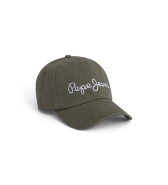Pepe Jeans para hombre. PM040548 Gorra Warren Mc verde (OSFA), Casual, Algodón