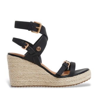 Pepe Jeans para mujer. PLS90685 Sandalias Waynas negro (40), 5 a 8cm, Hebilla, Casual