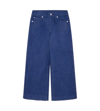 Pepe Jeans para niña. PG201694 Jeans Wide Leg azul (16años= 176cm), Casual, Algodón, Denim, Sostenible, moda infantil