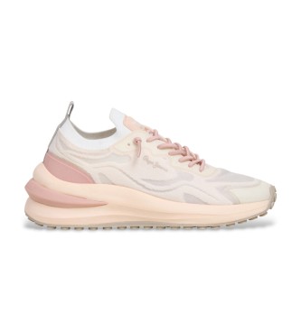 Pepe Jeans para mujer. PLS600052 Zapatillas Winslow Fresh blanco roto (39), Plano, 1 a 3cm, Cordones, Casual