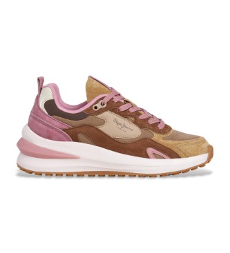 Pepe Jeansvoor vrouwen. PLS600013 Leren pantoffels Winslow Serie Multicolour (40), Leer, Plat, Veters, Casual, Veelkleurig