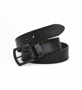 Pepe Jeans para hombre. PM021055 Cinturón Xavier negro (95 cm), Casual, Piel