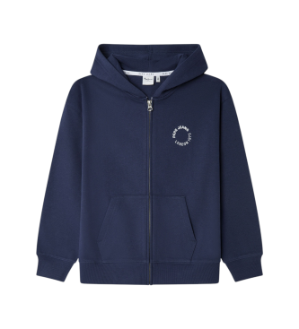 Pepe Jeans para niño. PB5800013 Sudadera Yael azul (14años= 164cm), Casual, Algodón, moda infantil