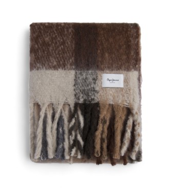 Pepe Jeans para mujer. PL110681 Bufanda Yaiza marrón (OSFA), Casual, Poliéster