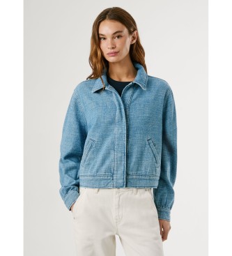 Pepe Jeansvoor vrouwen. PL4024329 Yana Tweed Jas blauw (S), Casual, Katoen