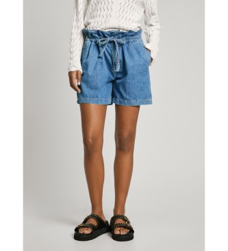 Pepe Jeans para mujer. PL801178 Short A-Line Uhw Cinch azul (27), Casual, Algodón, Denim