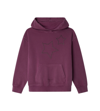 Pepe Jeans para niña. PG5800010 Sudadera Alicia lila (10años= 140cm), Casual, Algodón, moda infantil